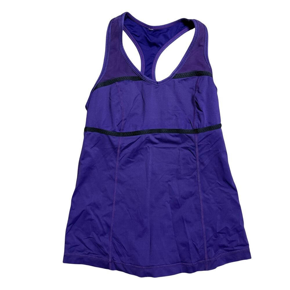 Lululemon Commit Tank Size 6 in Lolo Purple/Black